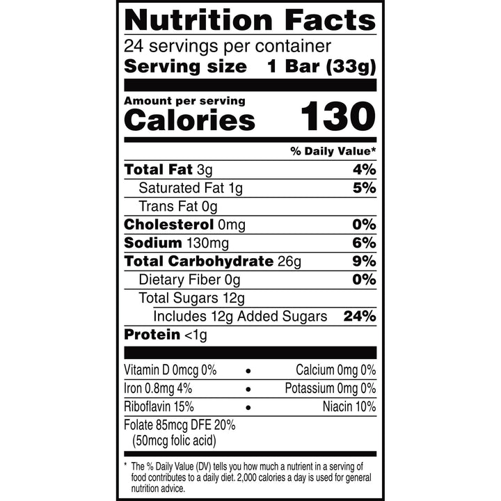 Rice Krispies Treats Homestyle Marshmallow Snack Bars, Kids Snacks, Lunch Snacks, Original, 27.9oz Box (24 Bars) 24 Count