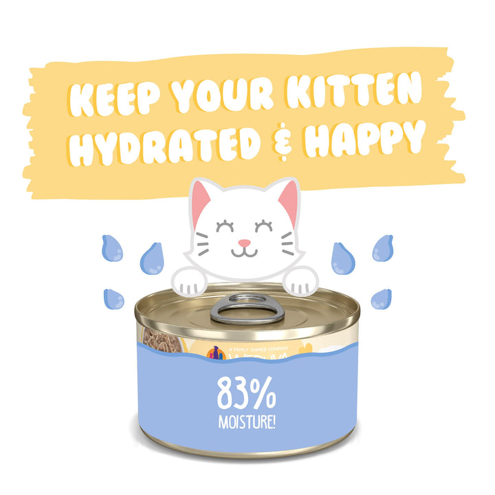 Weruva Kitten, Tuna & Salmon Formula in a Hydrating Purée 3oz Can (Pack of 12) 3 Ounce (Pack of 12)