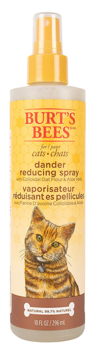 Burt's Bees for Pets Cat Natural Dander Reducing Spray with Colloidal Oat Flour & Aloe Vera | Cat Dander Spray, Cruelty Free, Sulfate & Paraben Free, pH Balanced for Cats - Made in USA, 10 oz, 2 Pack 10 Fl Oz (Pack of 2)