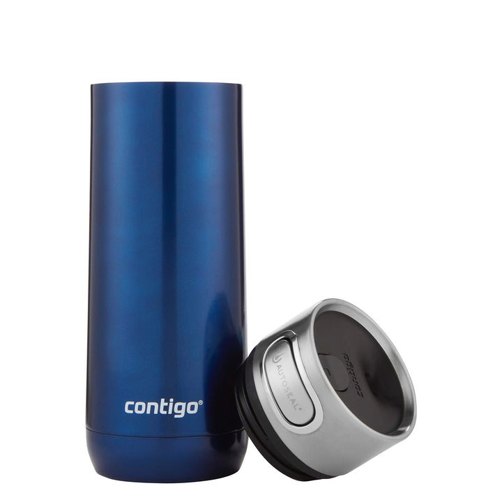 Contigo Luxe Vacuum-Insulated Stainless Steel Thermal Travel Mug, Leak-Proof 16oz Reusable Coffee Cup or Water Bottle, Fits Under Most Brewers and Dishwasher Safe, Monaco Luxe Autoseal 16oz