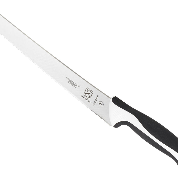 Mercer Culinary - M23210WBH Mercer Culinary Millennia 10-Inch Wide Wavy Edge Bread Knife, White