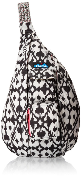 KAVU Original Rope Sling Bag Polyester Crossbody Backpack - Carbon Tribal One Size