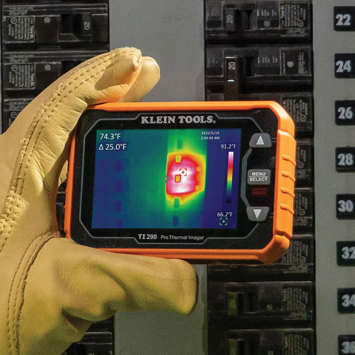 Klein Tools TI290 Rechargeable PRO Thermal Imaging Camera, Over 49000 Pixels, Wi-Fi Data Transfer, 3 Palettes, High / Low Temperature Points Ultra Hi Res w/ WiFi