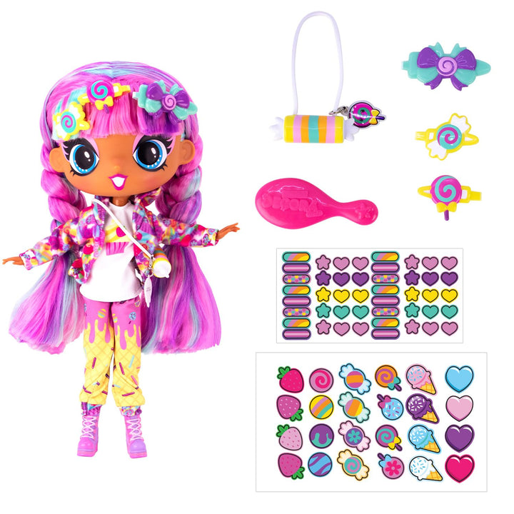 Sweetie Decora Fashion Girlz 11" Doll Stickers & Endless Style Fun for Creative Play