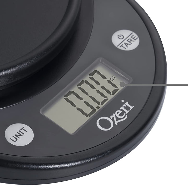 Ozeri Pronto Digital Multifunction Kitchen and Food Scale, All Black