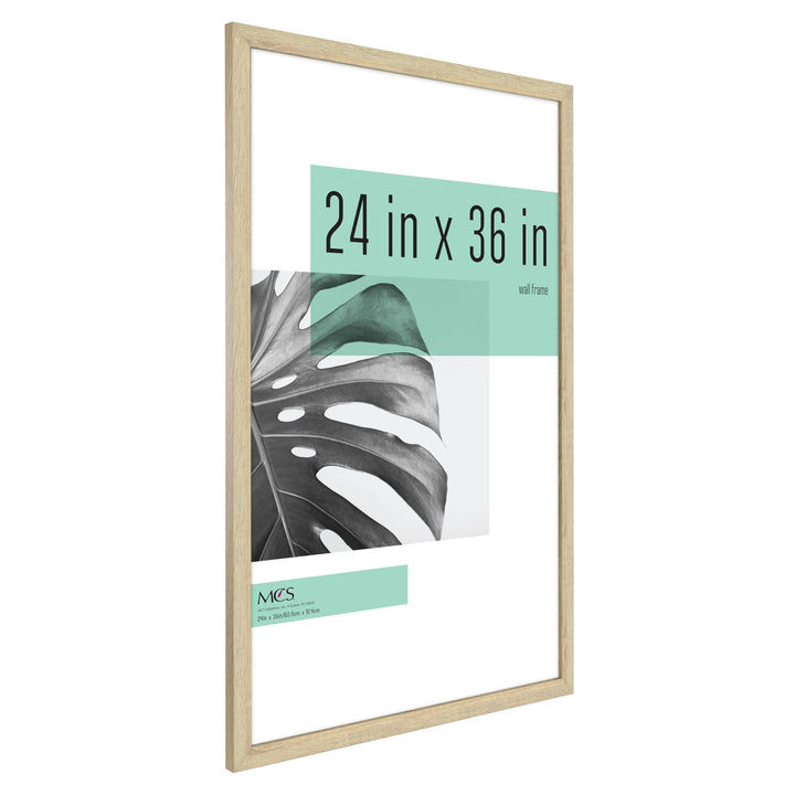 MCS Studio Gallery 20x27 Poster Frame Black Woodgrain, Vertical & Horizontal Wall Hanging Large Picture Frame for Photos, Posters & Art Prints (1-Pack) 1-Pack 20x27 - Select