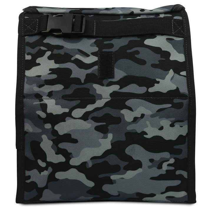 PackIt Freezable Lunch Bag, Charcoal Camo, Built with EcoFreeze Technology, Foldable, Reusable, Zip and Velcro Closure with Buckle Handle, Perfect for Lunches