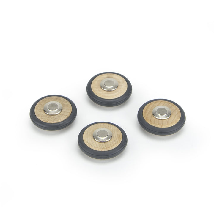 4 Pack Tegu Magnetic Wooden Wheels