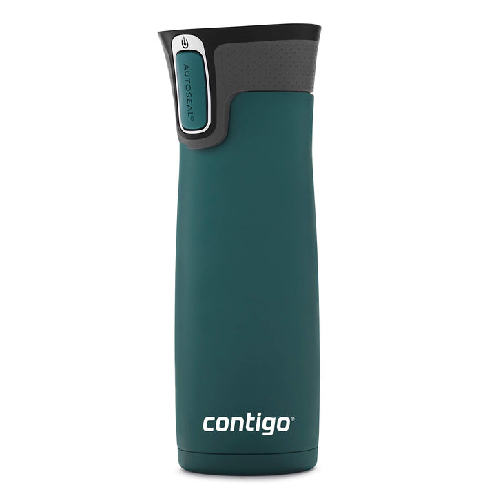 Contigo West Loop Stainless Steel Vacuum-Insulated Travel Mug with Spill-Proof Lid, Keeps Drinks Hot up to 5 Hours and Cold up to 12 Hours, 20oz Chard