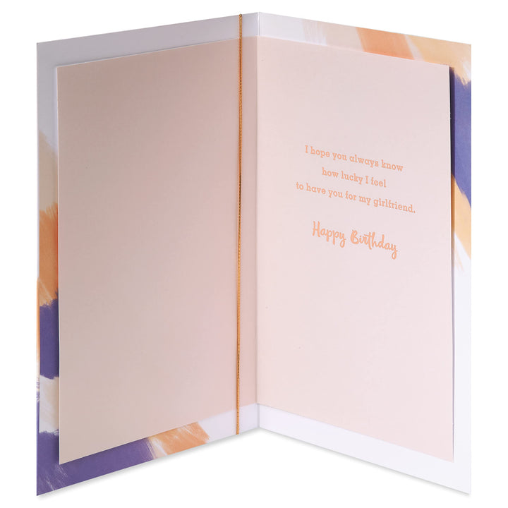 American Greetings Birthday Card for Girlfriend (How Lucky I Feel) How Lucky I Feel