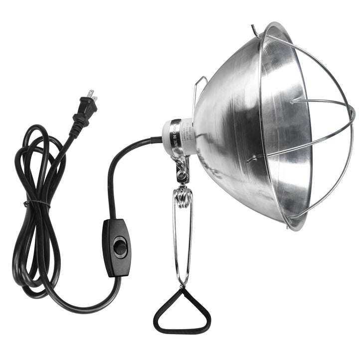 Simple Deluxe Adjustable Clamp Lamp with 10.5" Aluminum Reflector and Bulb Guard, 250W E26 Socket (Bulb Not Included), 6ft 18/2 SJT Cord Lamp Shade-250W 1 Pack