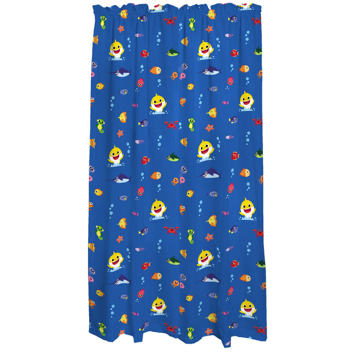 Franco Kids Room Window Curtains Drapes Set, 82 in x 84 in, Baby Shark