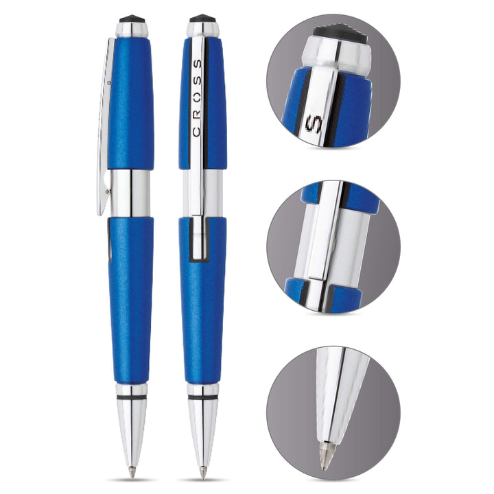 Cross Edge Roller Ball Pen (AT0555-3) Nitron Blue