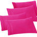 Elegant Comfort 4-PACK Solid Pillowcases 1500 Thread Count Egyptian Quality - Easy Care, Smooth Weave, Wrinkle and Stain Resistant, Easy Slip-On, 4-Piece Set, Standard/Queen Pillowcase, Pink