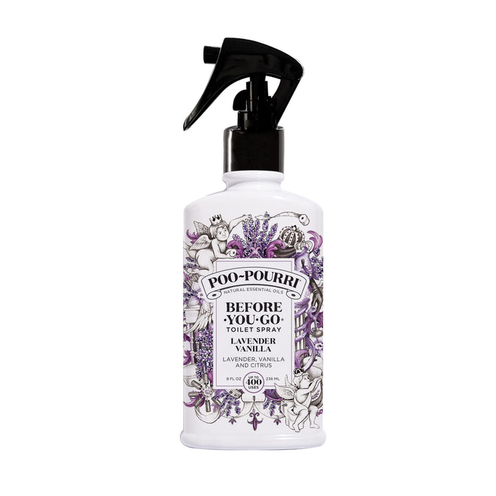 Poo-Pourri Before-You-Go Toilet Spray, Lavender Vanilla, 1 Fl Oz Pocket Travel Size - Lavender, Vanilla and Citrus 1 Fl Oz (Pack of 1)