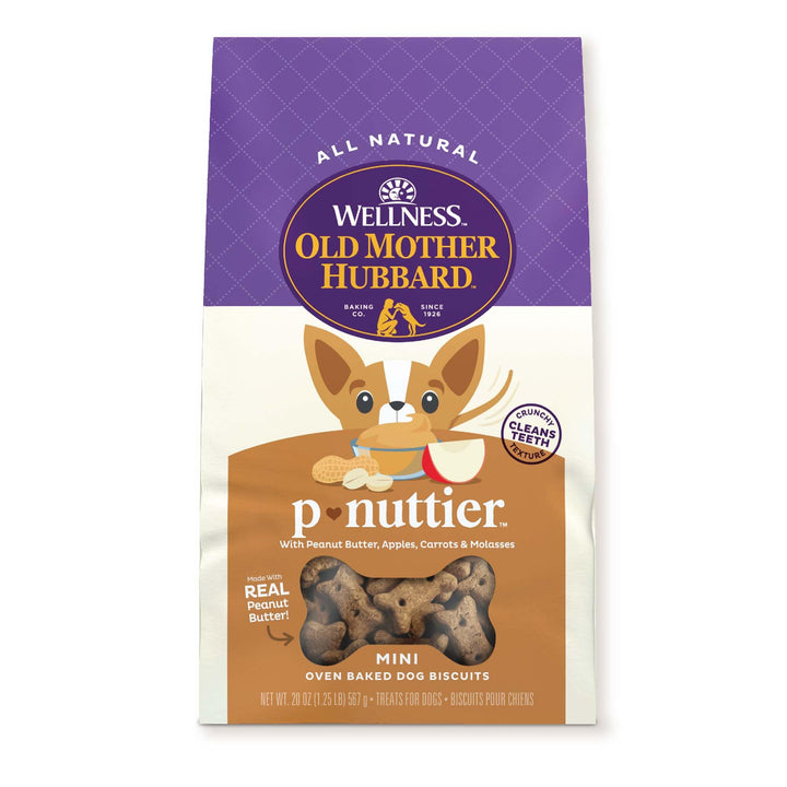 Wellness Old Mother Hubbard Pick of the Patch Grain Free Natural Dog Treats, Crunchy Oven-Baked Biscuits, Ideal for Training, Mini Size, 16 ounce bag Pumpkin & Carrot 1 Pound (Pack of 1)