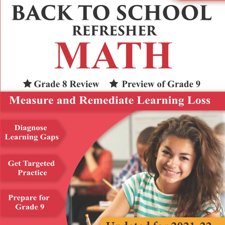 Lumos Back-to-School Refresher tedBook - Grade 9 Math: Back to School book to address Summer Slide designed for classroom and home use