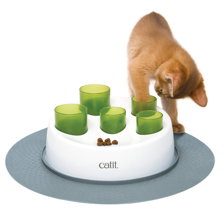 Catit Senses 2.0 Digger Interactive Slow Feeder - Turn Mealtime into Play Time 1 Green,White