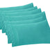 Elegant Comfort 6-PACK Solid Pillowcases 1500 Thread Count Egyptian Quality - Easy Care, Smooth Weave, Wrinkle and Stain Resistant, Easy Slip-On, 6-Piece Set, King Pillowcase, Turquoise