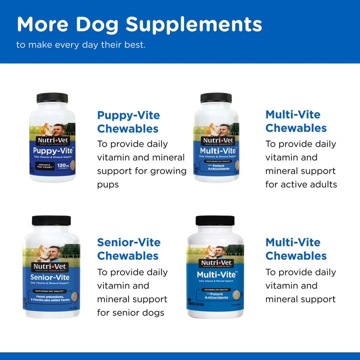 Nutri-Vet Adult-Vite Plus Soft Chews for Dogs |Formulated with Vitamins and Minerals | Supports Everyday Health | 70 Count, 6 Ounces