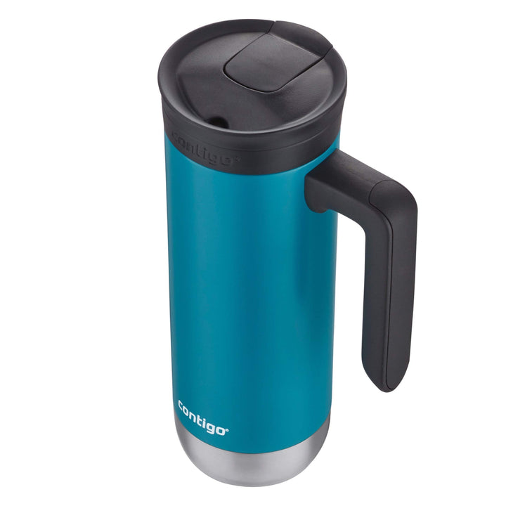 Contigo Superior 2.0 Stainless Steel Travel Mug with Handle and Leak-Proof Lid, Double-Wall Insulation Keeps Drinks Hot up to 7 Hours or Cold up to 18 Hours, 20oz Juniper