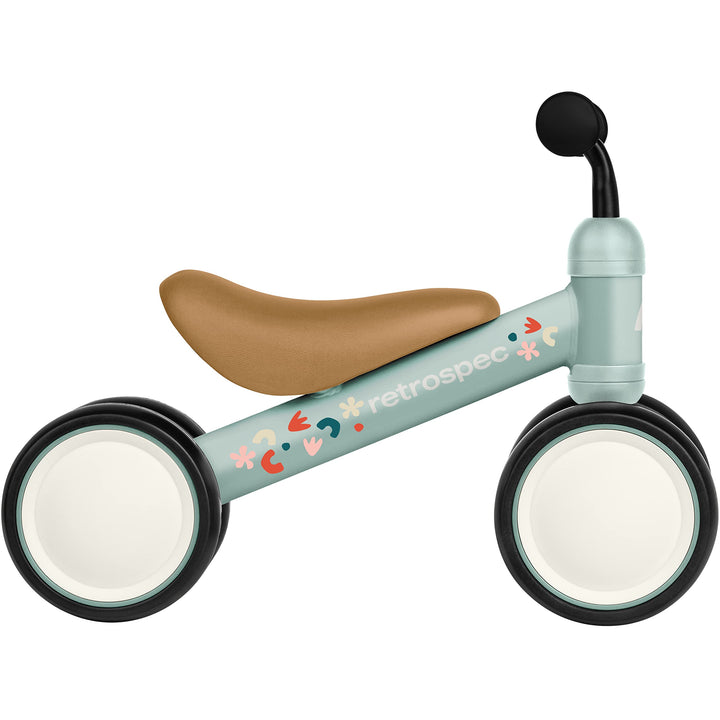 Retrospec Cricket Baby Walker 4-Wheel Balance Bike for Ages 12-24 Months Toddlers | First Birthday Gift - Toddler Bicycle Toy for 1 Year Old’s - Ride On Toys for Boys & Girls Olive Drab One Size