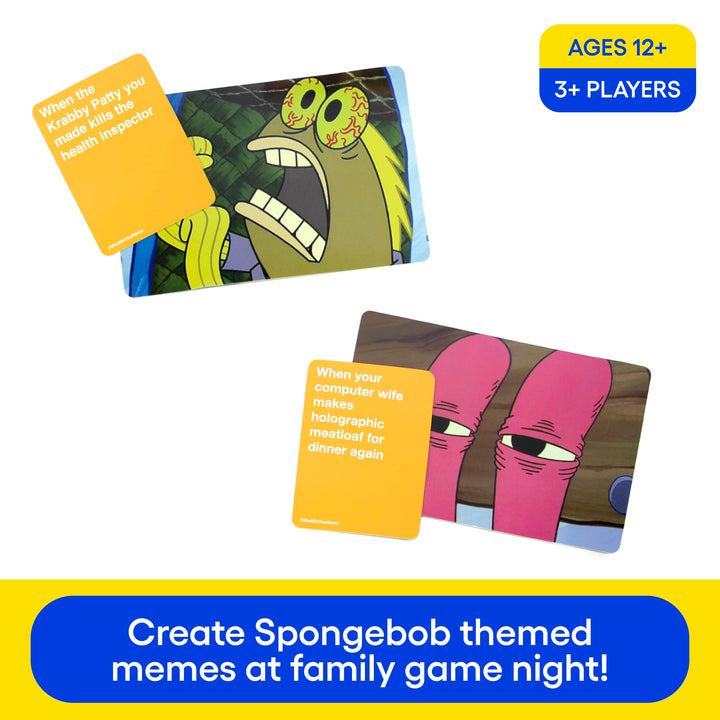 WHAT DO YOU MEME?® Spongebob Squarepants Expansion Pack - Family Card Games for Kids and Adults