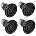 Simple Deluxe 25W/40W/50W/60W/100W/150W Ceramic Heat Emitter Reptile Heat Lamp Bulb No Light Emitting Brooder Coop Heater for Amphibian Pet & Incubating Chicken, Black/4-Pack, 50W(Mini) 50W (Mini)