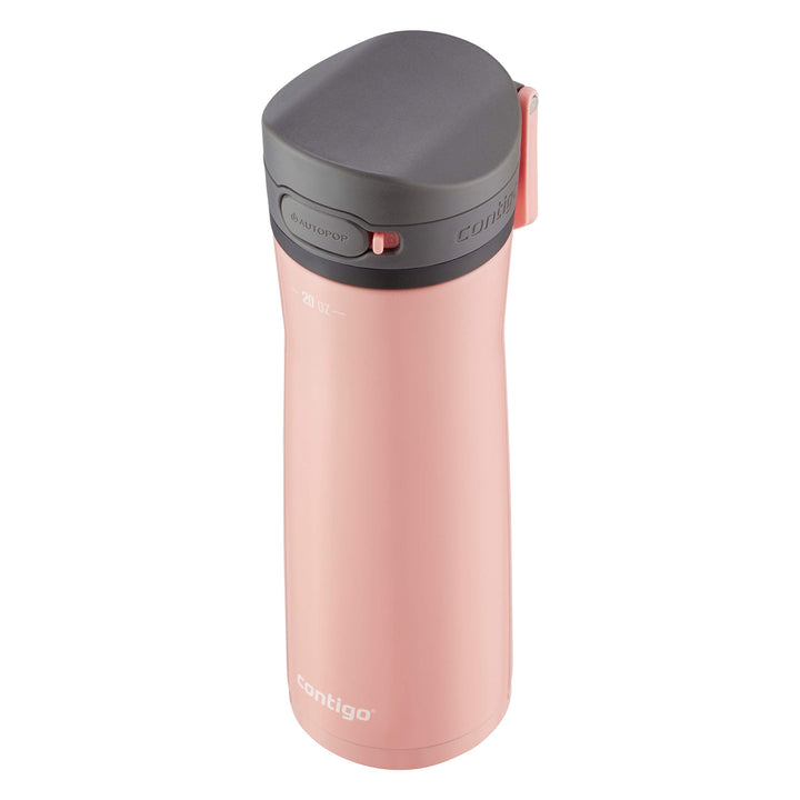 Jackson Chill 2.0 Vacuum-Insulated Stainless Steel Water Bottle, Secure Lid Technology for Leak-Proof Travel, Keeps Drinks Cold for 12 Hours, 20oz Pink Lemonade