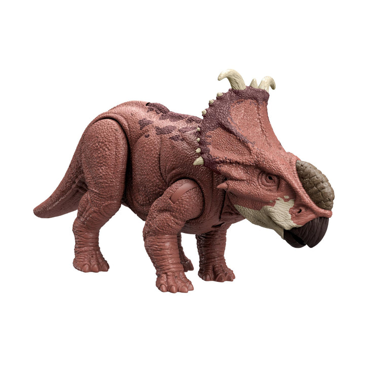 Mattel Jurassic World Wild Roar Pachyrhinosaurus Dinosaur Figure with Continuing Head Strike & Roar Sound, Posable Toy & Digital Play