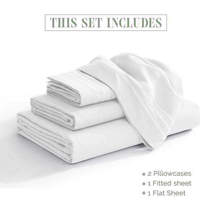 Elegant Comfort Luxury 1500 Premium Hotel Quality Microfiber 4-Piece Sheet Set - Soft, All Around Elastic 18-24 Inches Deep Fitted Sheet - Extra Deep Pocket Sheets, Full, Sage/Green Full - EXTRA DEEP Pocket