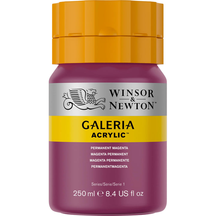 Winsor & Newton Galeria Acrylic Color, 250ml (8.4-oz) bottle, Permanent Magenta 8.4-oz Bottle