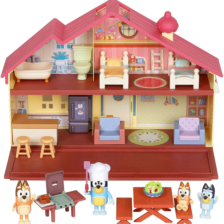 Bluey Mega Bundle Home, BBQ Playset, and 4 Figures |  Exclusive