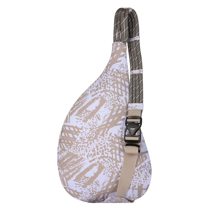 KAVU Original Rope Bag Sling Pack with Adjustable Rope Shoulder Strap Beach Doodle