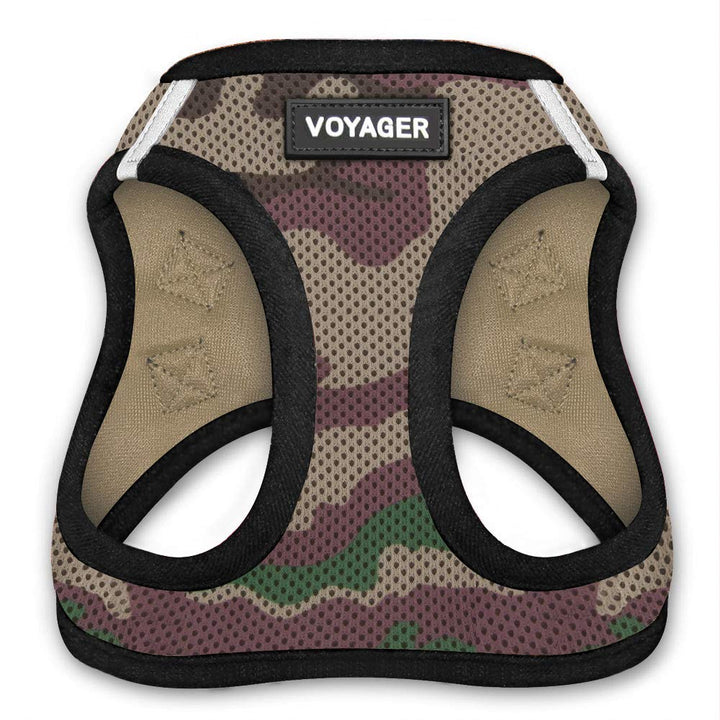 Voyager Step-In Air Dog Harness - All Weather Mesh Step in Vest Harness for Small and Medium Dogs by Best Pet Supplies - Army Base, L