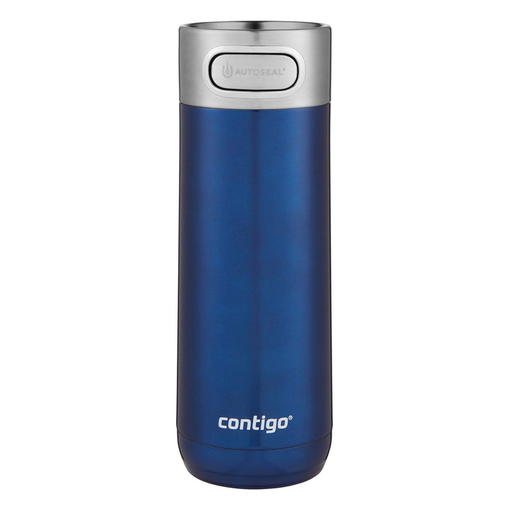 Contigo Luxe Vacuum-Insulated Stainless Steel Thermal Travel Mug, Leak-Proof 16oz Reusable Coffee Cup or Water Bottle, Fits Under Most Brewers and Dishwasher Safe, Monaco Luxe Autoseal 16oz