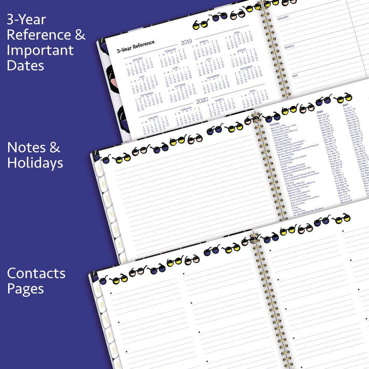 2020 Planner, Cambridge Weekly & Monthly Planner, 8-1/2" x 11", Large, Customizable, Shades (1292-901)