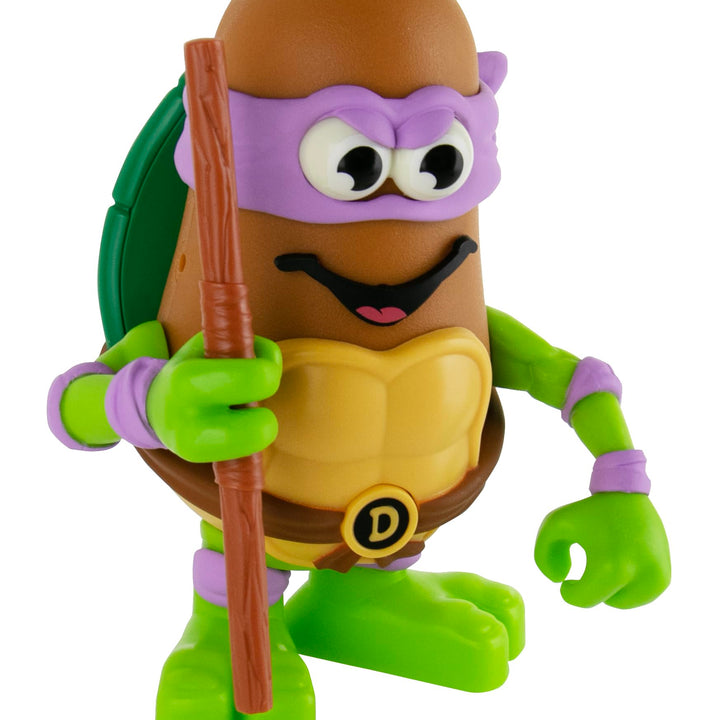 Poptaters Teenage Mutant Ninja Turtles - Includes 1 Character, Selected at Random, Leonardo (Blue) or Donatello (Purple),12 Facial and Body Parts Including 1 Surprise Potato Head Piece! TMNT Leonardo or Donatello