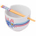 Silver Buffalo Lilo and Stitch Yummy Ceramic Ramen Noodle Rice Bowl with Chopsticks, Microwave Safe, 20 Ounces Cartoon