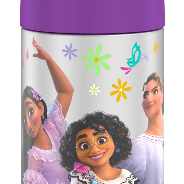 THERMOS FUNTAINER 12 Ounce Stainless Steel Vacuum Insulated Kids Straw Bottle, Encanto