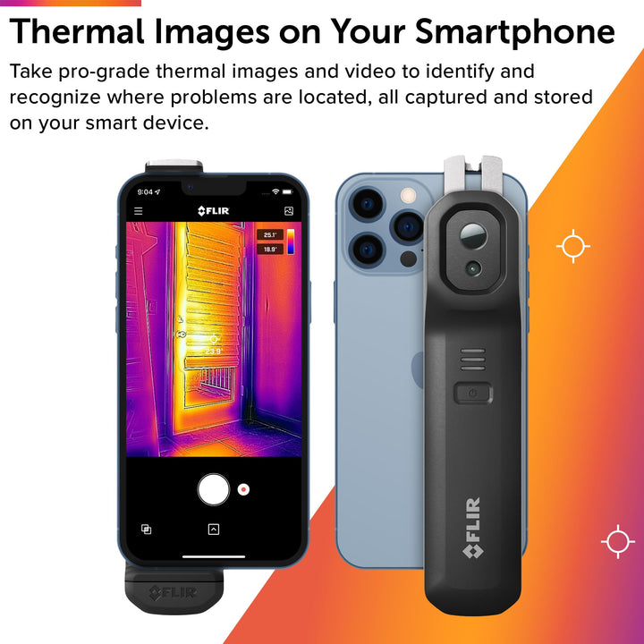 FLIR ONE EDGE- Wireless Thermal Imaging Camera for Smartphones: Compatible with all iOS and Android devices including iPhone 15 part of the whole camera.