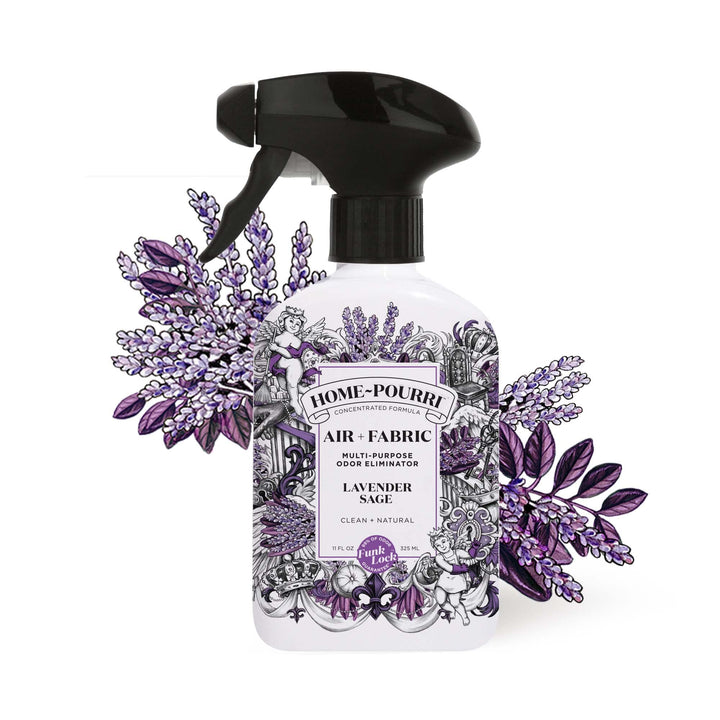 Home-Pourri Air + Fabric Multi-Purpose Odor Eliminator, Lavender Sage, 11 Fl Oz(Pack of 1)