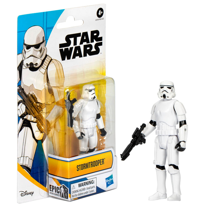 STAR WARS Epic Hero Series Stormtrooper 4-Inch Action Figure, Toy Accessory, Christmas Stocking Stuffers for Kids, Ages 4+