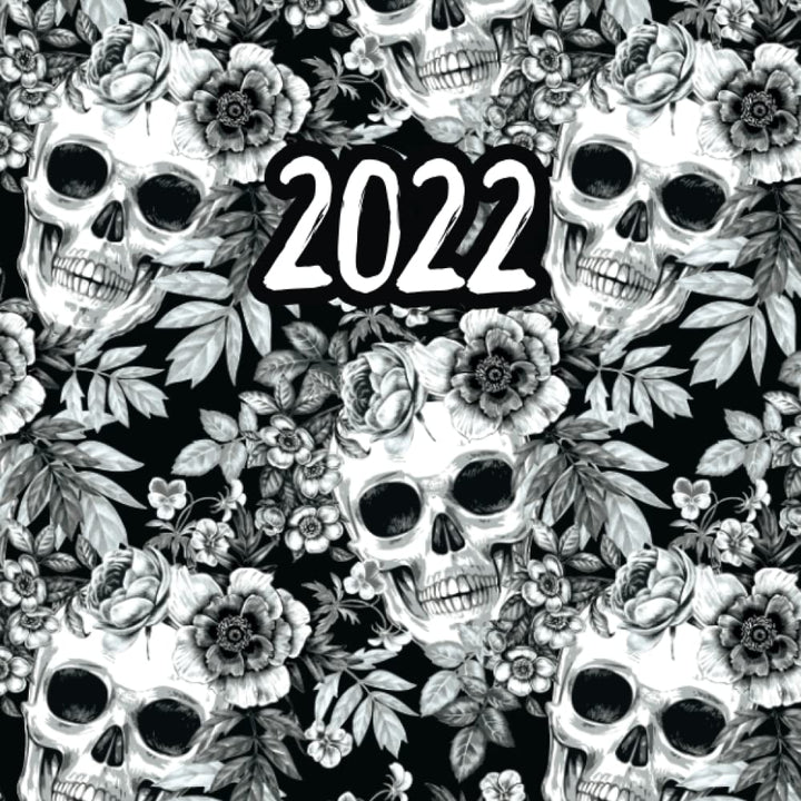 Monthly + Weekly +Daily Planner: Gothic Skull Floral (2022 Planners and Appointment Diaries)