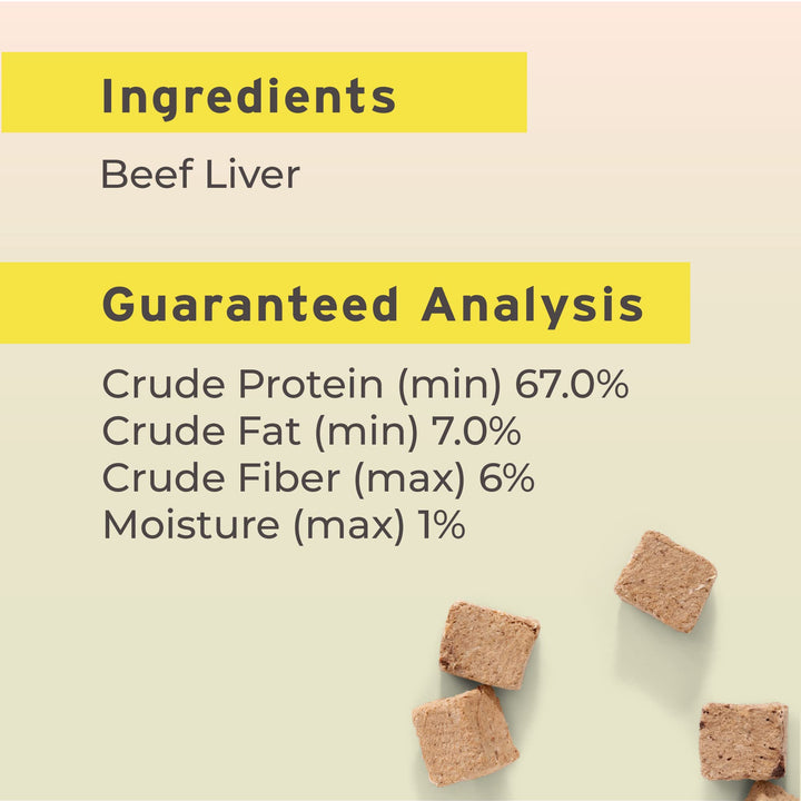 Pet Botanics 4 oz. Pouch Training Reward Freeze Dried, Beef Liver Flavor, with 310 Treats Per Bag, The Choice of Top Trainers 6 Ounce (Pack of 1)