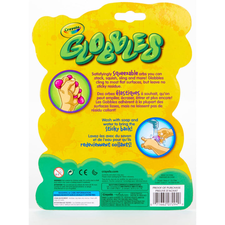 Crayola Globbles Fidget Toy (6ct), Sticky Fidget Balls, Squish Ball, Sensory Toys, Easter Gift, Easter Basket Stuffer for Kids 6 Count (Pack of 1)