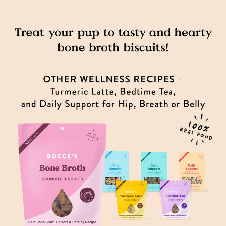 Bocce's Bakery - Limited Edition Wheat-Free Dog Treats, Burgers & Fries Biscuits, 5 oz Burgers and Fries 5 Ounce (Pack of 1)