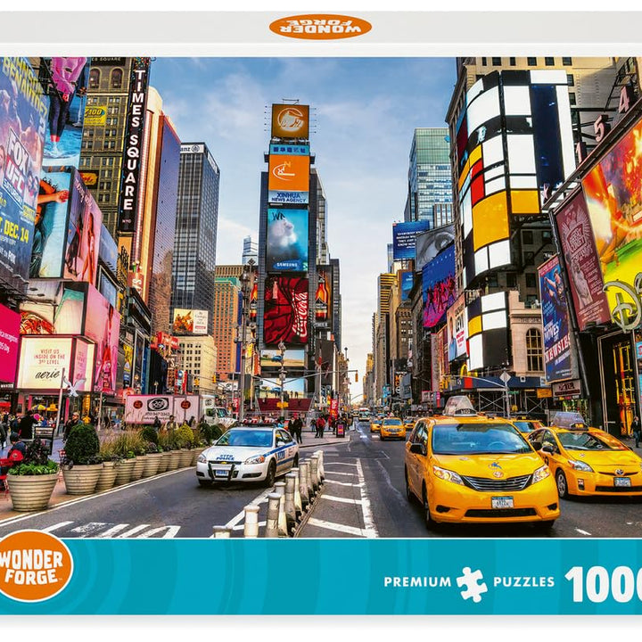 Wonder Forge Times Square New York 1000 Piece Jigsaw Puzzle for Adults | Unique, Perfectly-Fitting Pieces | Fun, Vibrant Imagery |  Exclusive