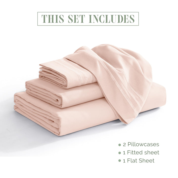 Elegant Comfort Luxury 1500 Premium Hotel Quality Microfiber 4-Piece Sheet Set - Soft, All Around Elastic 18-24 Inches Deep Fitted Sheet - Extra Deep Pocket Sheets, Full, Sage/Green Full - EXTRA DEEP Pocket