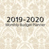 2019-2020 Monthly Budget Planner: Personal Finance Journal Planning Organizer ,With Weekly Expense Tracker (Gift)